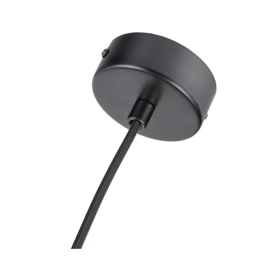 Żyrandol na lince 1xGU10/10W/230V popiół/solidne drewno czarny