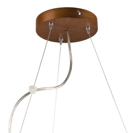 Żyrandol na lince 3xE27/60W/230V ø 47 cm sosna