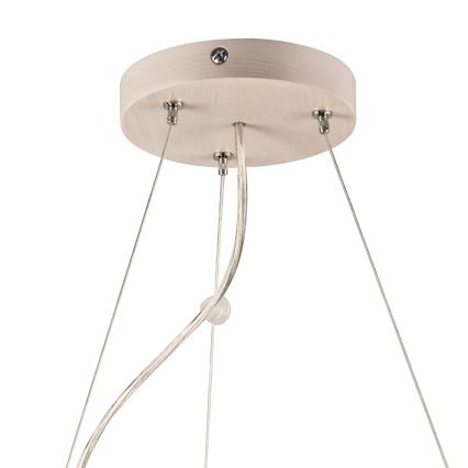 Żyrandol na lince 3xE27/60W/230V ø 47 cm sosna