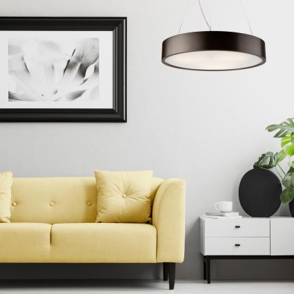 Żyrandol na lince 3xE27/60W/230V ø 47 cm sosna