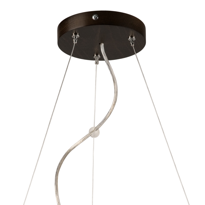 Żyrandol na lince 3xE27/60W/230V ø 47 cm sosna