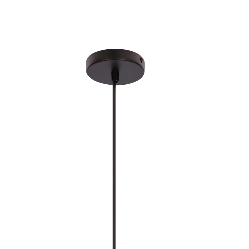 Žyrandol na lince AFRICA 1xE27/40W/230V śr. 50 cm brązowy/kremowy