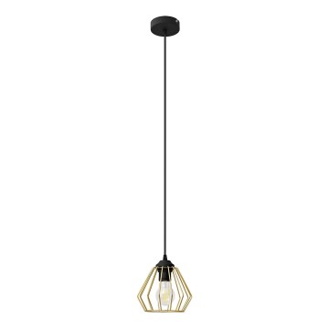Żyrandol na lince AGAT 1xE27/15W/230V złoty/czarny