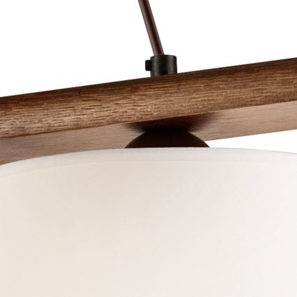Żyrandol na lince AIDA 3xE27/60W/230V orzech - FSC certyfikowano