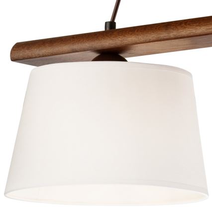 Żyrandol na lince AIDA 3xE27/60W/230V orzech - FSC certyfikowano