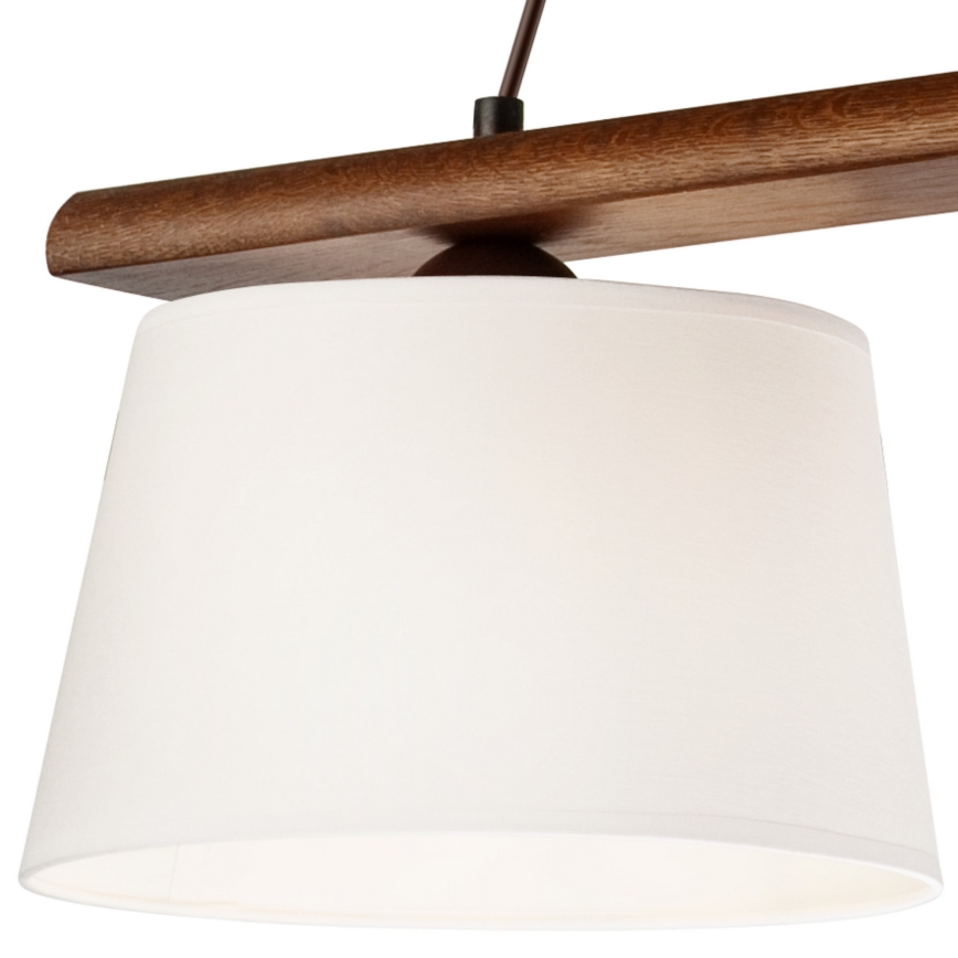Żyrandol na lince AIDA 3xE27/60W/230V orzech - FSC certyfikowano