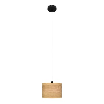 Żyrandol na lince ALBA 1xE27/15W/230V śr. 20 cm brązowe/czarne