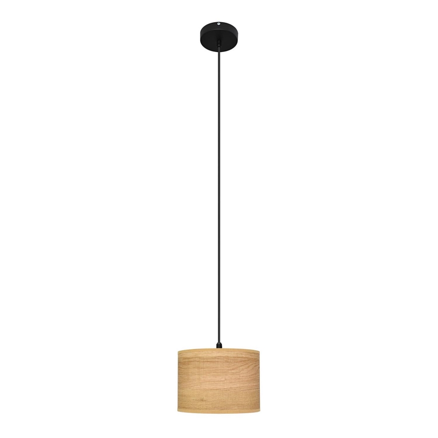 Żyrandol na lince ALBA 1xE27/15W/230V śr. 20 cm brązowe/czarne