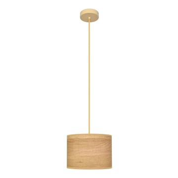 Żyrandol na lince ALBA 1xE27/15W/230V śr. 20 cm brązowy