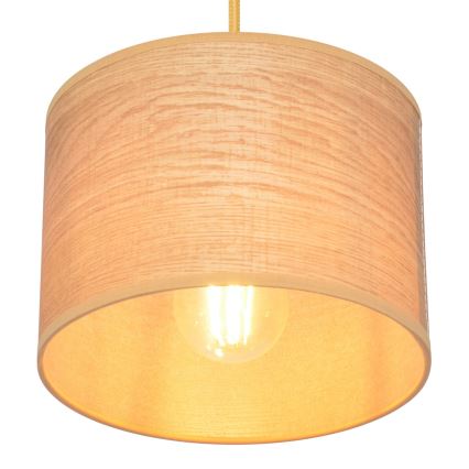 Żyrandol na lince ALBA 1xE27/15W/230V śr. 20 cm brązowy