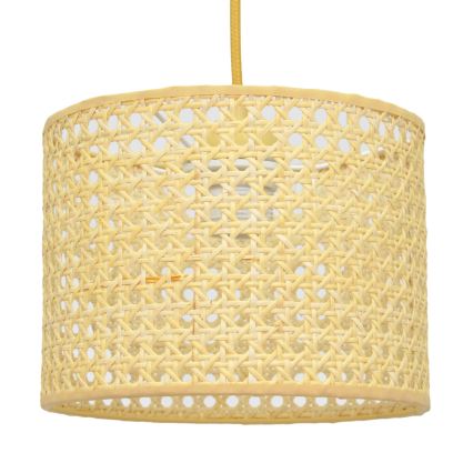Żyrandol na lince ALBA 1xE27/15W/230V śr. 20 cm rattan