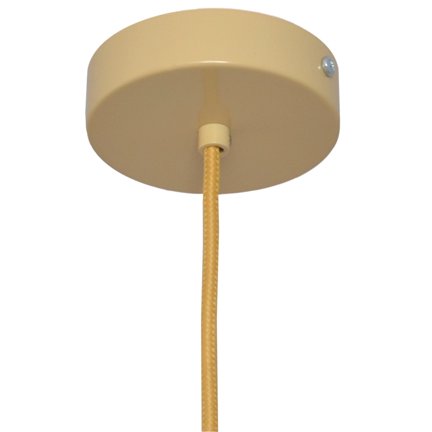 Żyrandol na lince ALBA 1xE27/15W/230V śr. 20 cm rattan