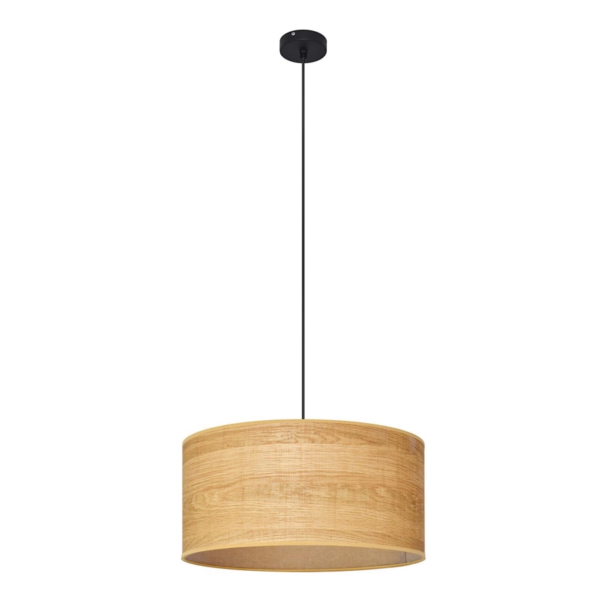 Żyrandol na lince ALBA 1xE27/15W/230V śr. 40 cm brązowe/czarne