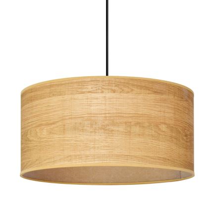 Żyrandol na lince ALBA 1xE27/15W/230V śr. 40 cm brązowe/czarne
