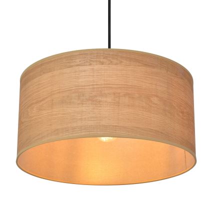 Żyrandol na lince ALBA 1xE27/15W/230V śr. 40 cm brązowe/czarne