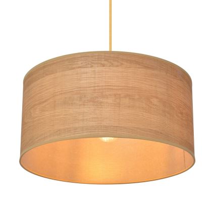 Żyrandol na lince ALBA 1xE27/15W/230V śr. 40 cm brązowy
