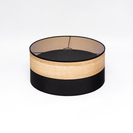 Żyrandol na lince ALBA 1xE27/15W/230V śr. 45 cm czarny/brązowy