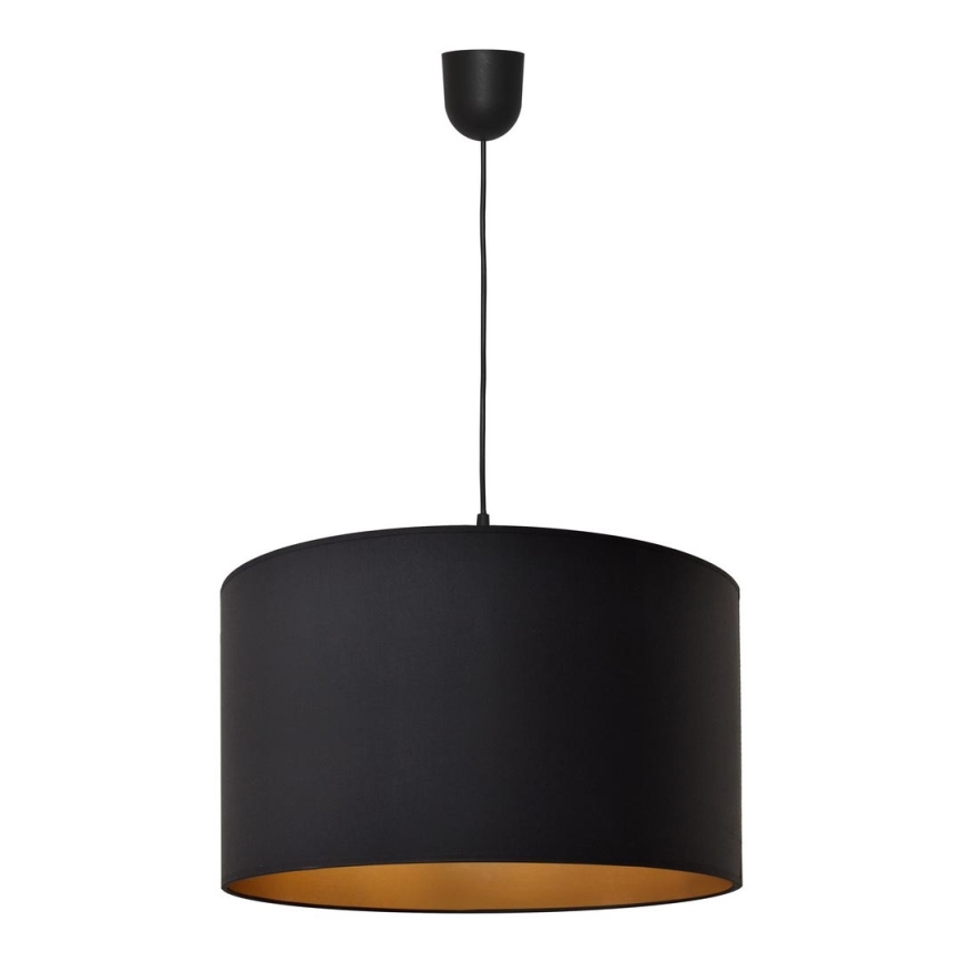 Żyrandol na lince ALBA 1xE27/15W/230V śr.45 cm czarny/złoty