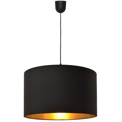Żyrandol na lince ALBA 1xE27/15W/230V śr.45 cm czarny/złoty