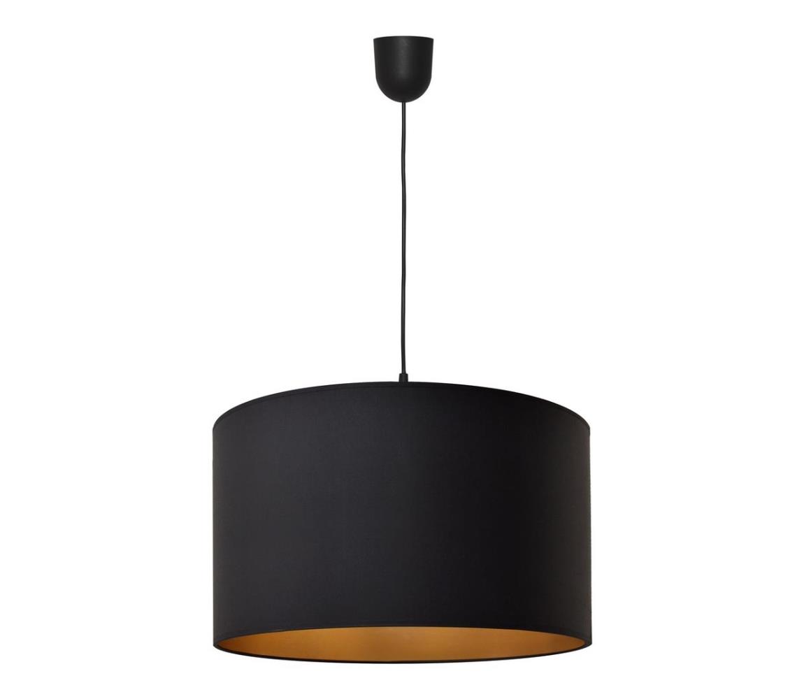Żyrandol na lince ALBA 1xE27/15W/230V śr.45 cm czarny/złoty
