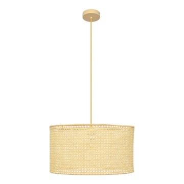 Żyrandol na lince ALBA 1xE27/15W/230V śr. 45 cm rattan