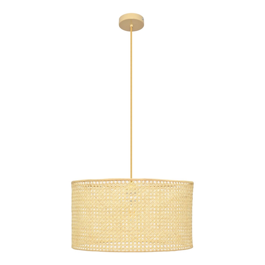Żyrandol na lince ALBA 1xE27/15W/230V śr. 45 cm rattan