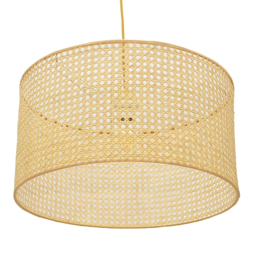 Żyrandol na lince ALBA 1xE27/15W/230V śr. 45 cm rattan