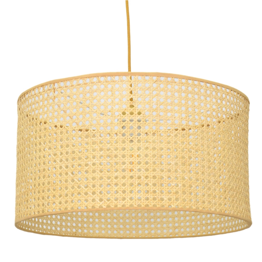 Żyrandol na lince ALBA 1xE27/15W/230V śr. 45 cm rattan