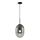 Żyrandol na lince ALIAS 1xE14/40W/230V śr. 24 cm czarny/szary