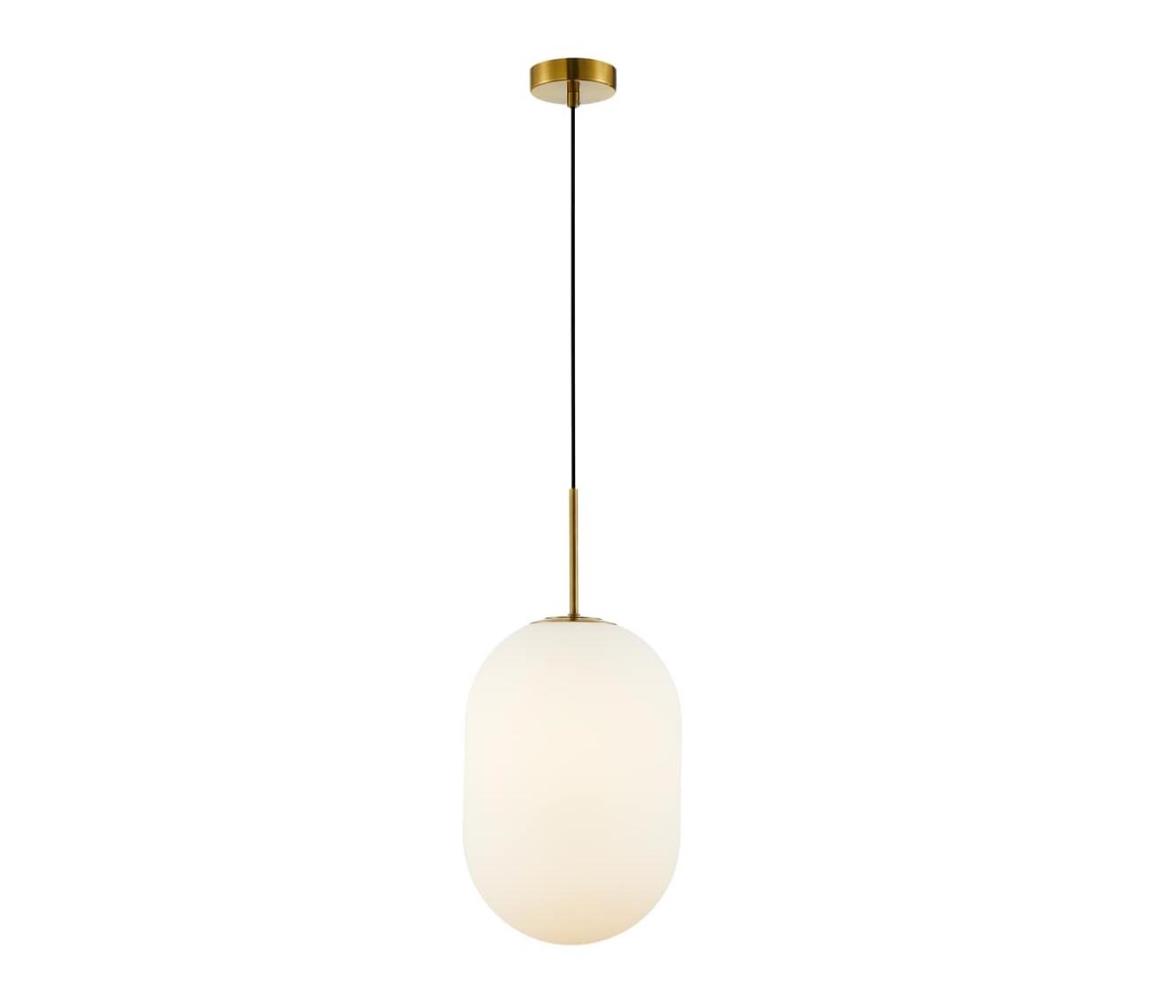 Żyrandol na lince ALIAS 1xE14/40W/230V śr. 24 cm złoty