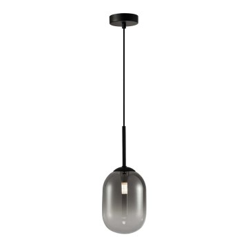 Żyrandol na lince ALIAS 1xG9/8W/230V śr. 12 cm czarny/szary