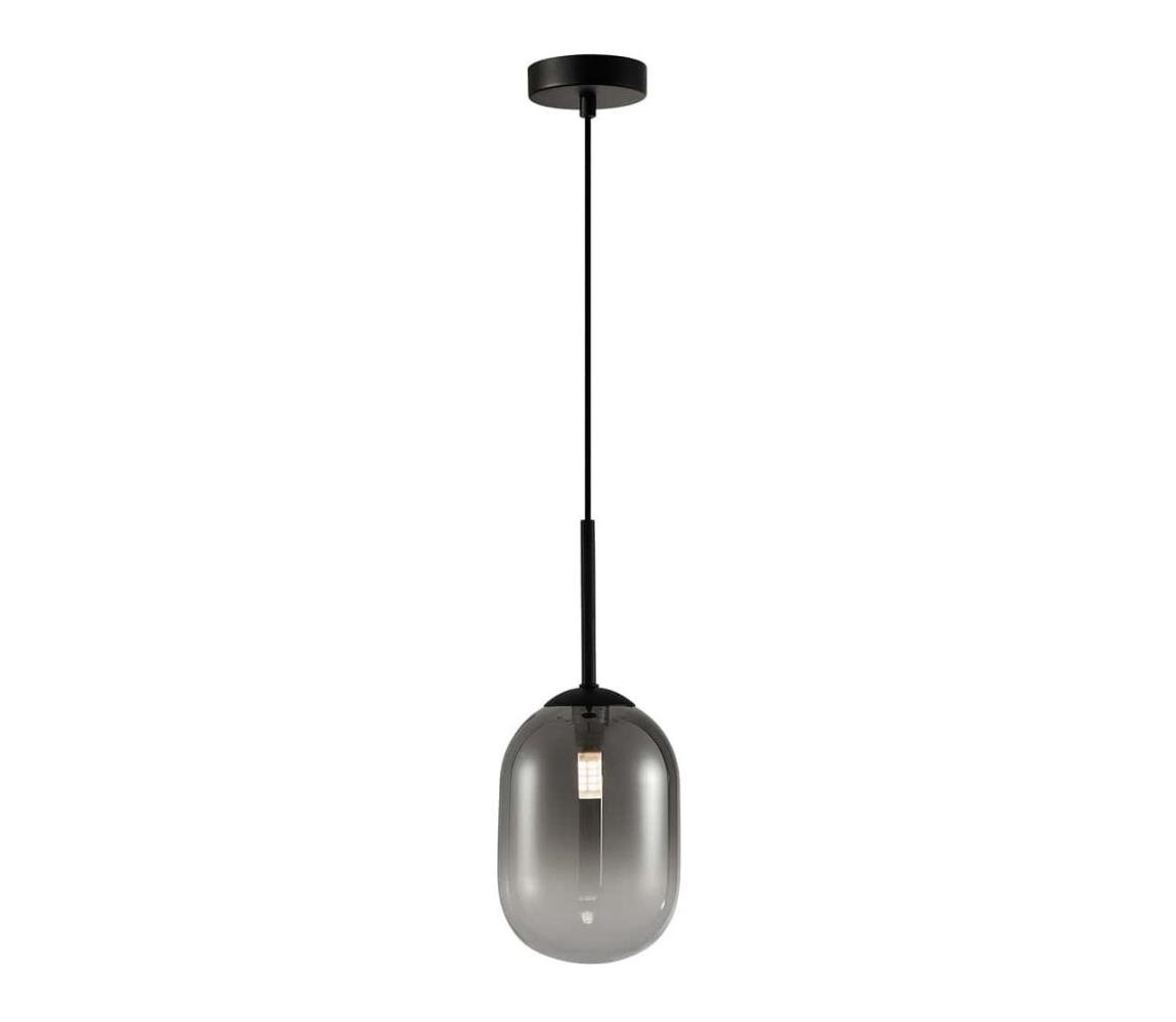 Żyrandol na lince ALIAS 1xG9/8W/230V śr. 12 cm czarny/szary