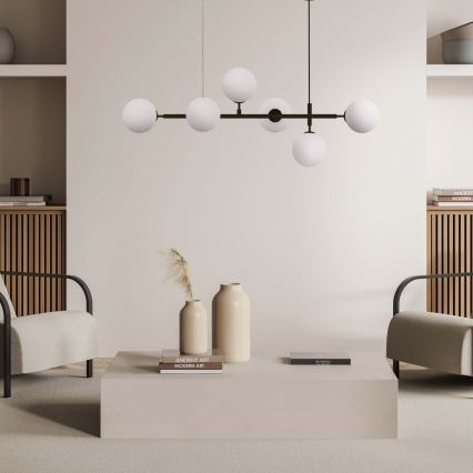 Żyrandol na lince ALISA 6xE14/40W/230V czarny