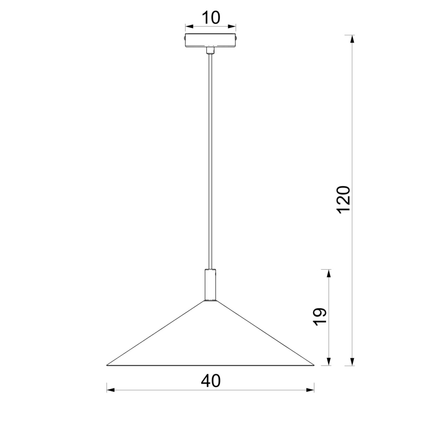 Żyrandol na lince ANEGA 1xGX53/15W/230V śr. 40 cm beżowy