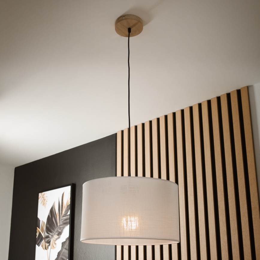 Żyrandol na lince ANTONIO 1xE27/60W/230V, dąb