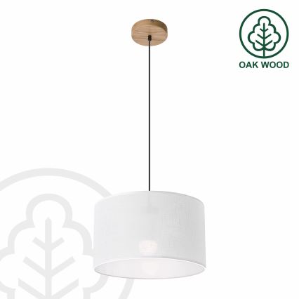 Żyrandol na lince ANTONIO 1xE27/60W/230V, dąb