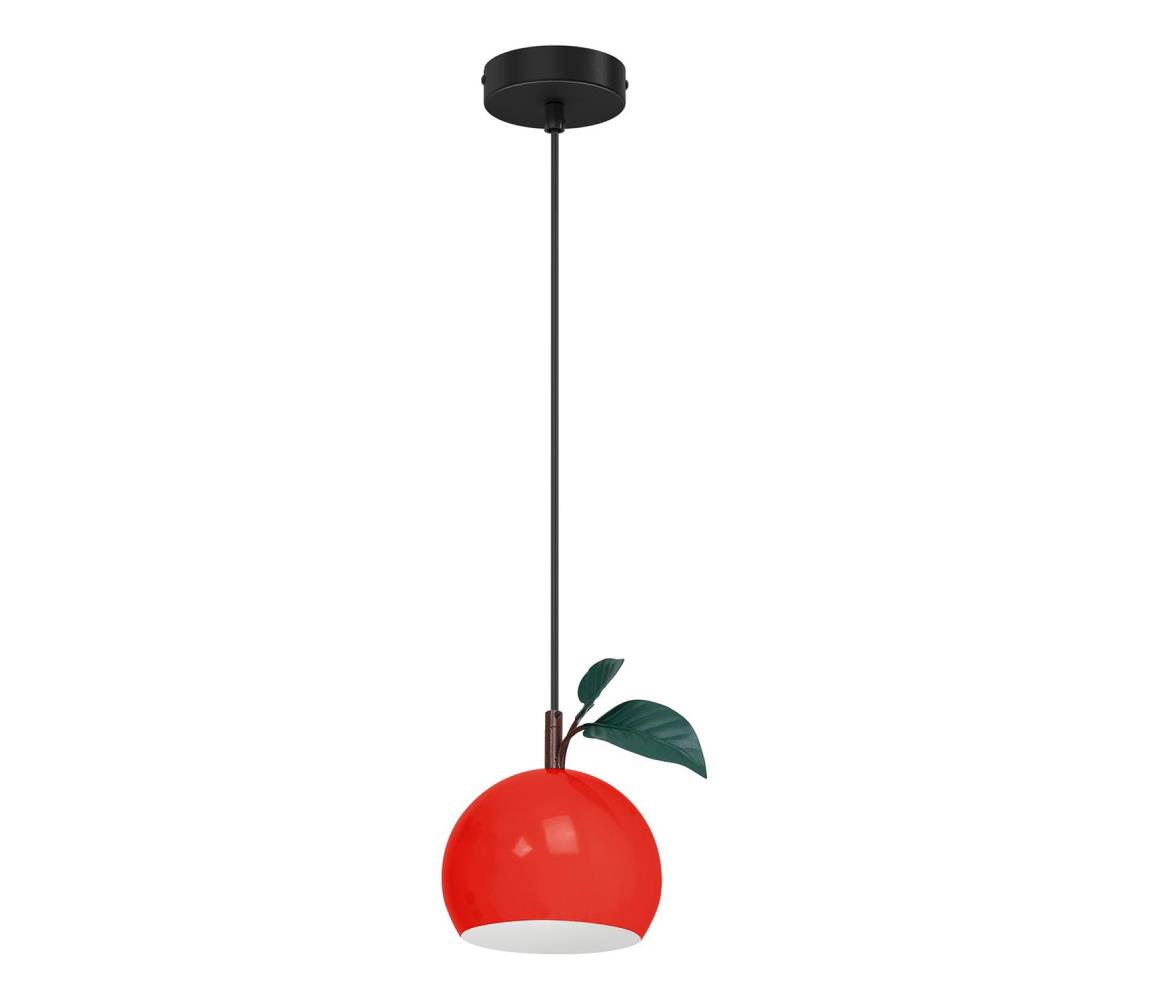 Żyrandol na lince APPLE 1xE27/15W/230V czerwony