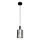 Żyrandol na lince ARCADIA 1xE27/60W/230V śr. 13 cm czarny/dymny