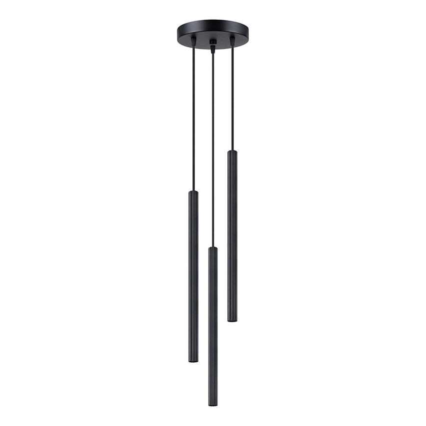 Żyrandol na lince ARCHE 3xG9/8W/230V czarny