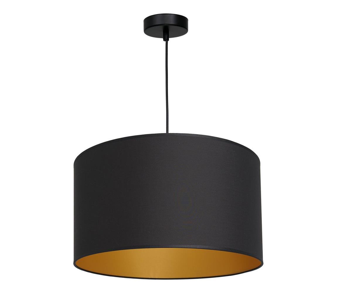 Żyrandol na lince ARDEN 1xE27/60W/230V d. 40 cm czarny/złoty