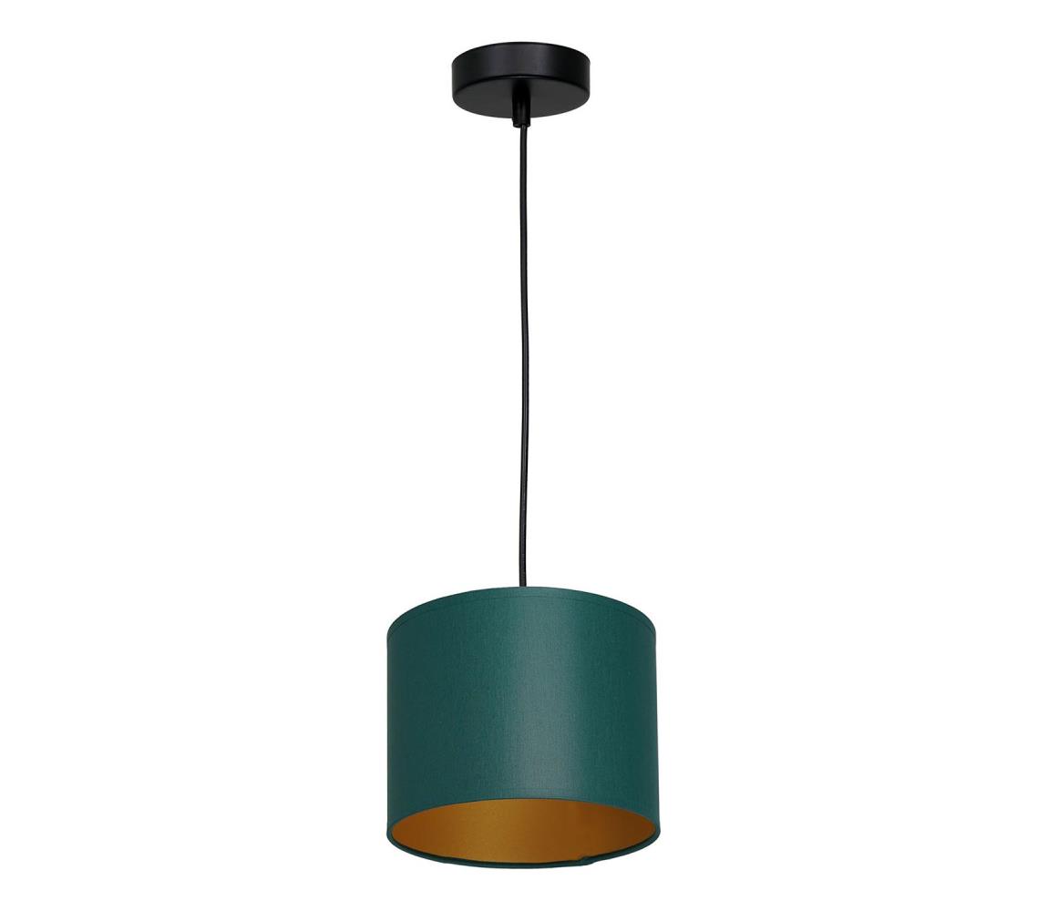 Żyrandol na lince ARDEN 1xE27/60W/230V śr. 18 cm zielony/złoty