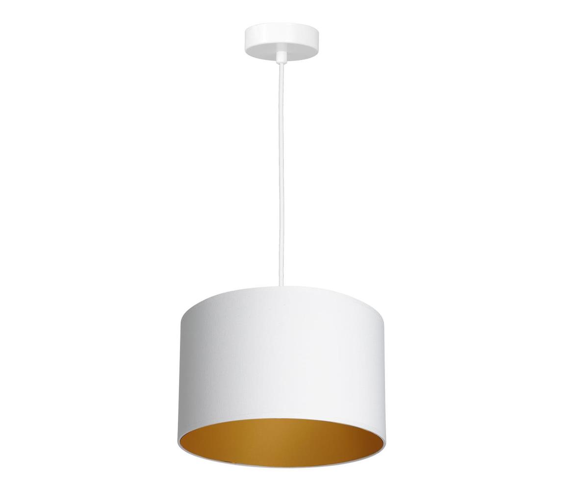Żyrandol na lince ARDEN 1xE27/60W/230V śr. 25 cm biały/złoty