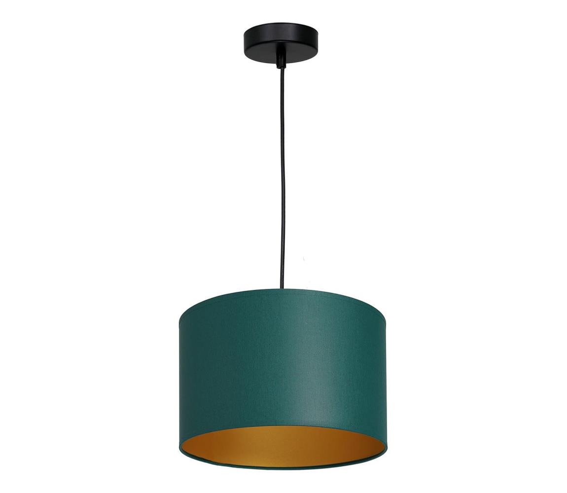 Żyrandol na lince ARDEN 1xE27/60W/230V śr. 25 cm zielony/złoty