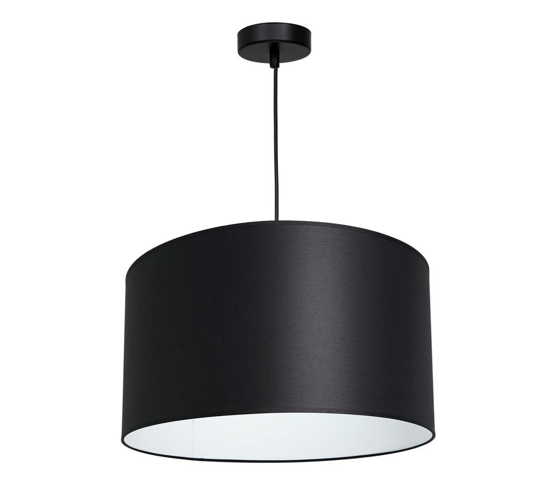 Żyrandol na lince ARDEN 1xE27/60W/230V śr. 40 cm czarny/biały