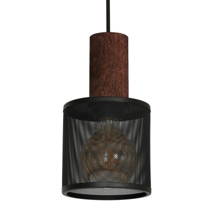 Żyrandol na lince ARES BLACK 1xE27/60W/230V