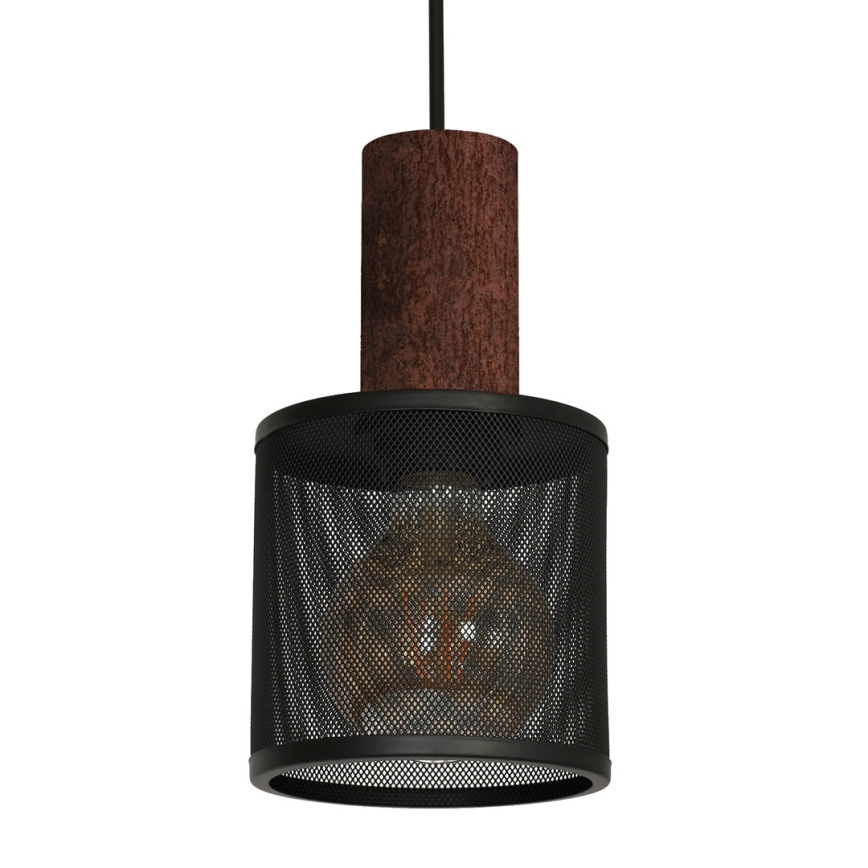 Żyrandol na lince ARES BLACK 1xE27/60W/230V