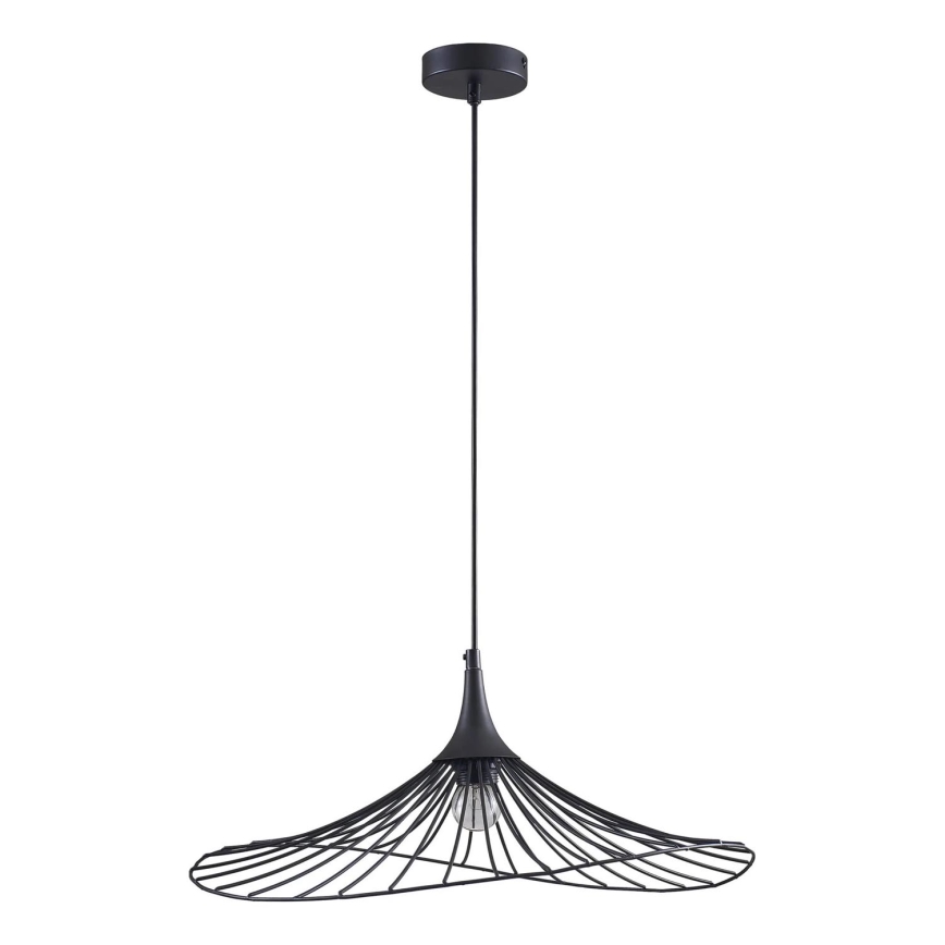 Żyrandol na lince ARIELLE 1xE27/20W/230V śr. 50 cm czarny