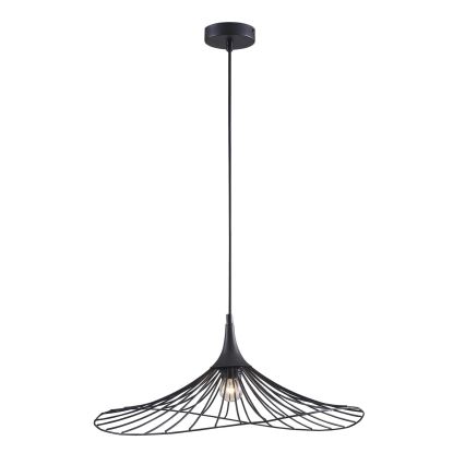 Żyrandol na lince ARIELLE 1xE27/20W/230V śr. 50 cm czarny