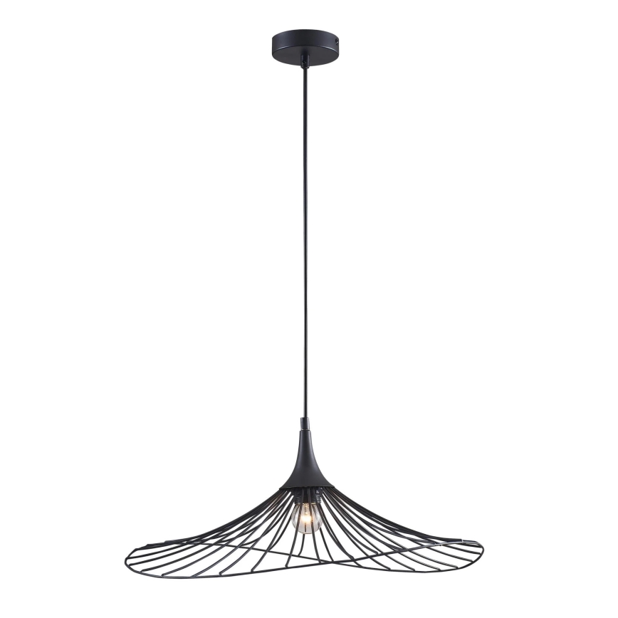 Żyrandol na lince ARIELLE 1xE27/20W/230V śr. 50 cm czarny