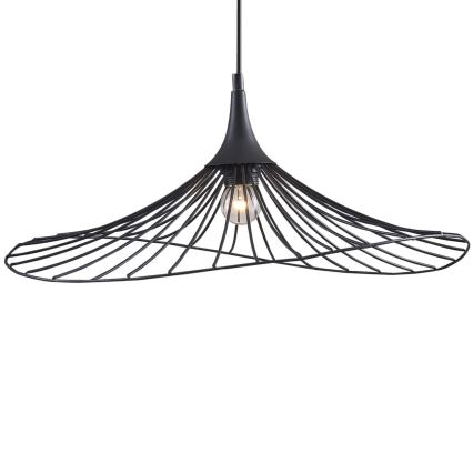 Żyrandol na lince ARIELLE 1xE27/20W/230V śr. 50 cm czarny